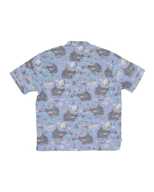 Element Blue Short Sleeve Shirts for men