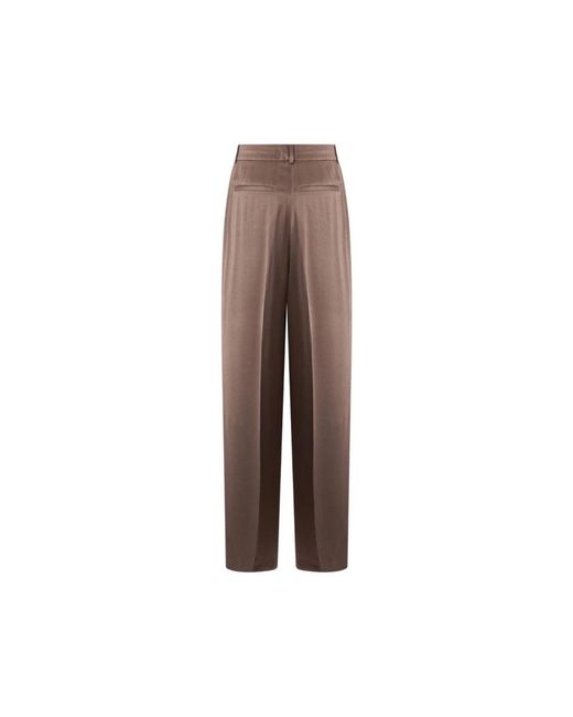 Peserico Brown Straight Trousers