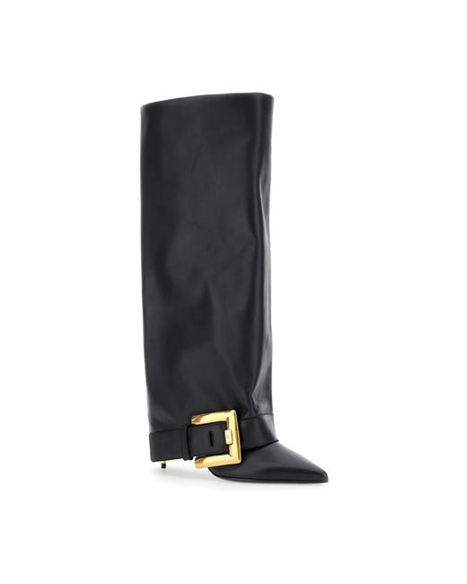 Balmain Black Heeled Boots