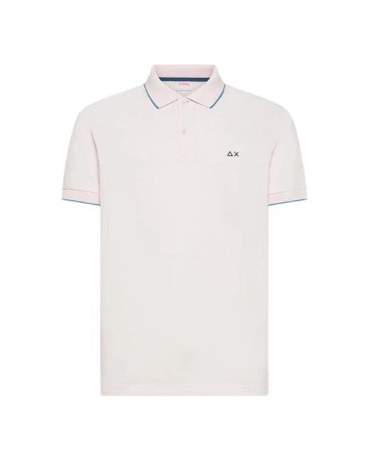 Sun 68 White Polo Shirts for men