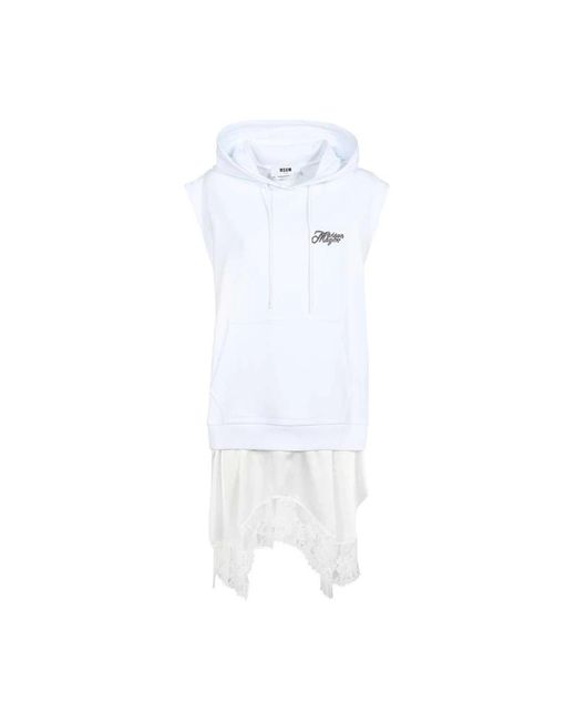 Short Dresses MSGM de color White