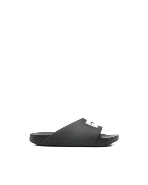 Givenchy Label Slide Flat Mules in Black für Herren