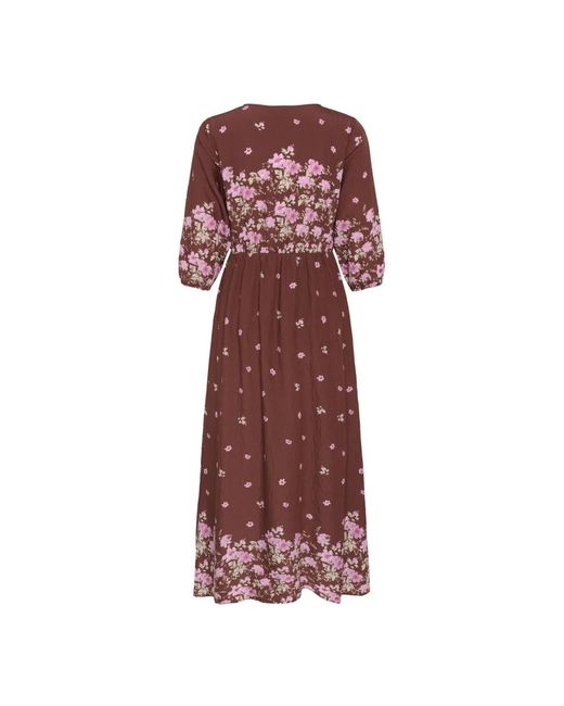 Midi Dresses Kaffe en coloris Red