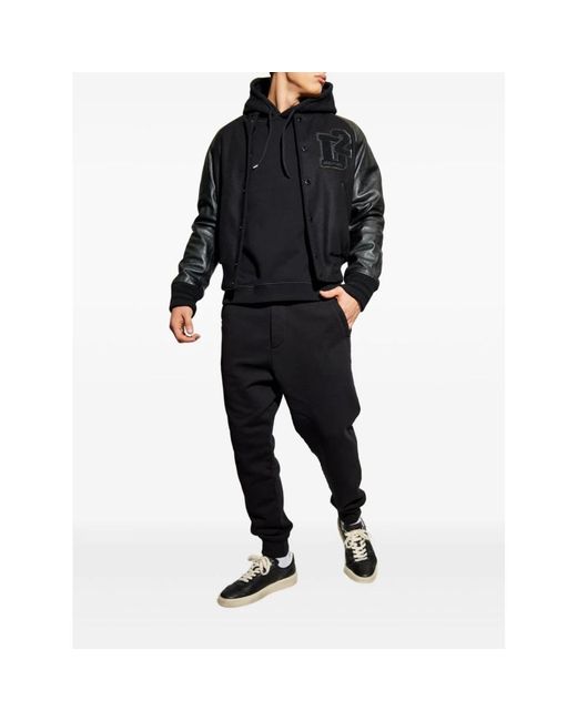 DSquared² Hoodies & Sweatvesten ,Zwart ,Katoen Sweatshirts & Hoodies in het Blue voor heren