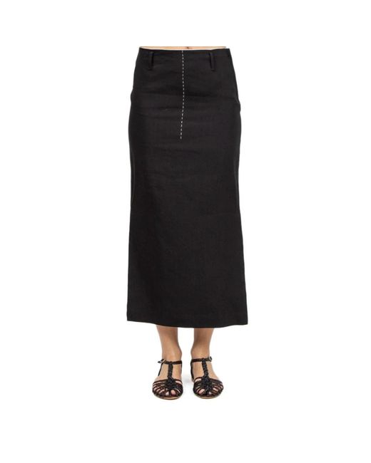 Tela Midi Skirts in het Black