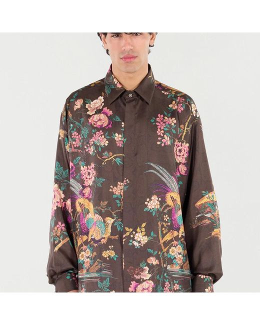 Roberto Cavalli Brown Casual Shirts for men