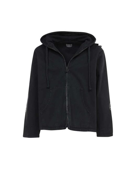 Isabella 1985 Hoodies & Sweatvesten ,Zwart ,Katoen Hooded Katoenen Jas in het Black voor heren