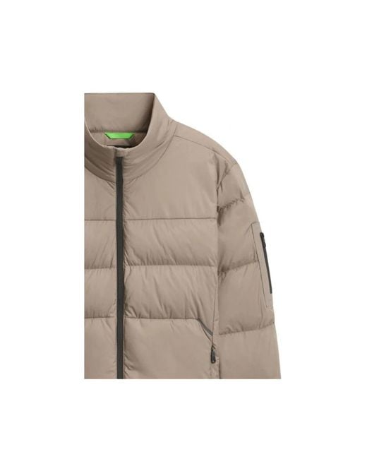 Boss Jassen ,Polyester Urbanex Padded Jacket in het Brown voor heren