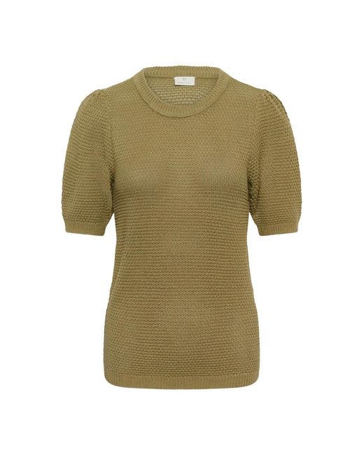 Kaffe Truien & Vesten ,Groen ,Clizzy Pullover in het Green