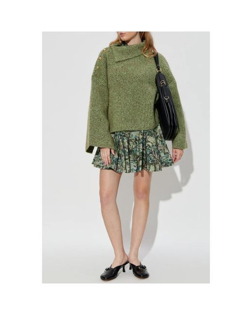 Ganni Green Turtlenecks