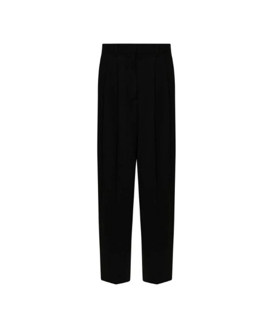 P.A.R.O.S.H. Black Straight Trousers