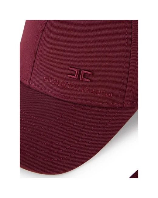 Elisabetta Franchi Red Hats & Caps