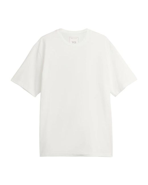 Y-3 Graphic Short Sleeve Tee in het White voor heren