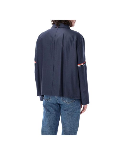 Thom Browne Blue Light Jackets for men