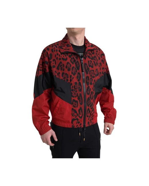 Dolce & Gabbana Red Light Jackets for men