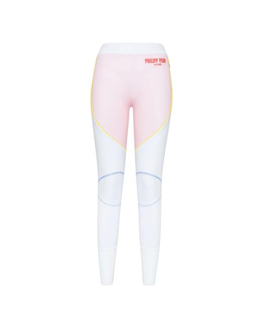 Philipp Plein Broeken ,Veelkleurig ,Sport Leggings in het Pink