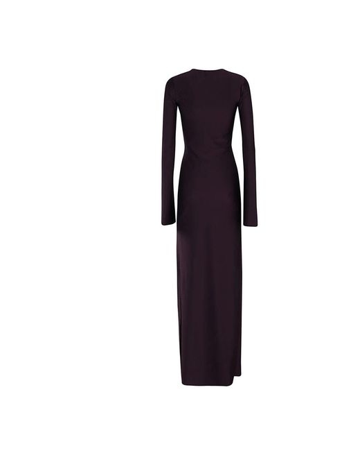 Amen Blue Lycra kleid mit piercing-detail