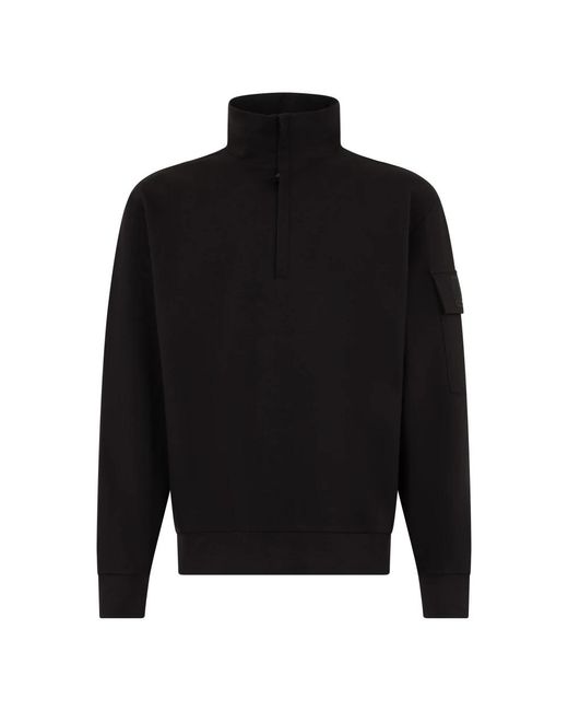 C P Company Black Zip-Throughs for men