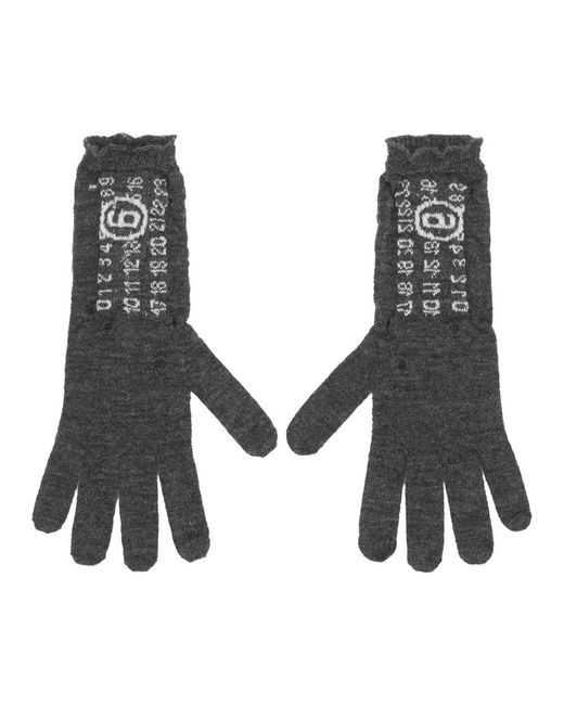 MM6 by Maison Margiela Gray Gloves