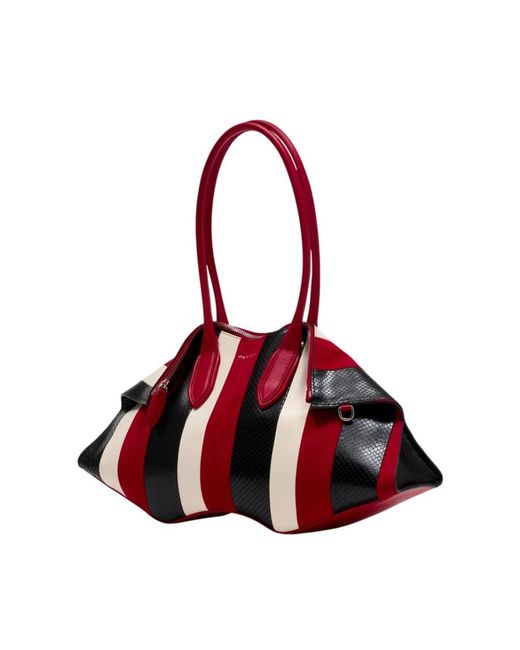 McQueen Red Shoulder Bags