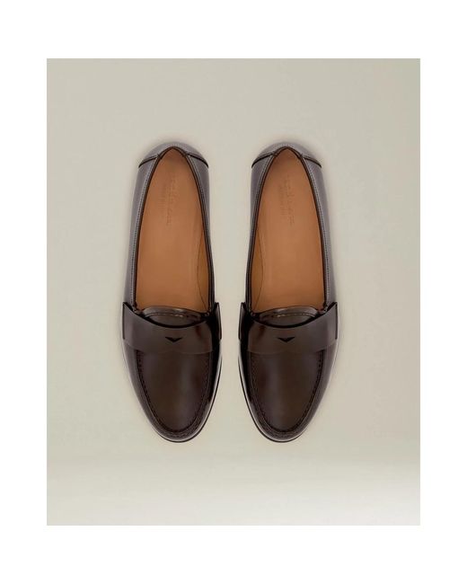 Kiton Bürstenleder-Loafer in Brown für Herren