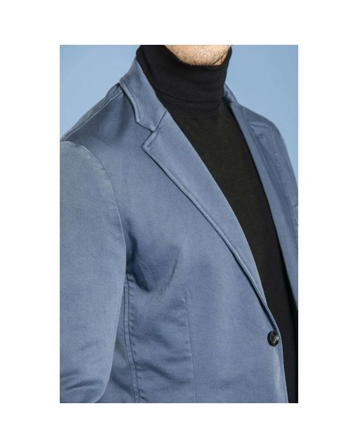 Mason's Da vinci travel blazer aus active jersey in Blue für Herren