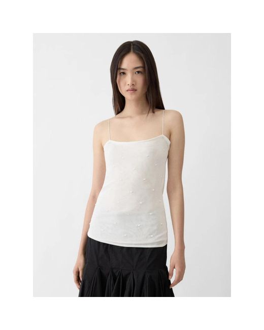 Jacquemus White Sleeveless Tops