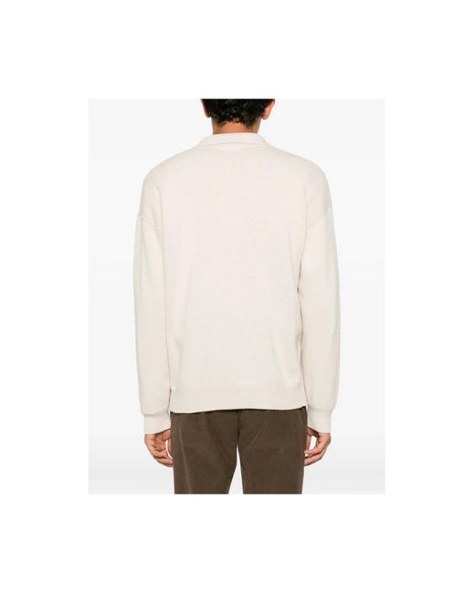 Roberto Collina White V-Neck Knitwear for men
