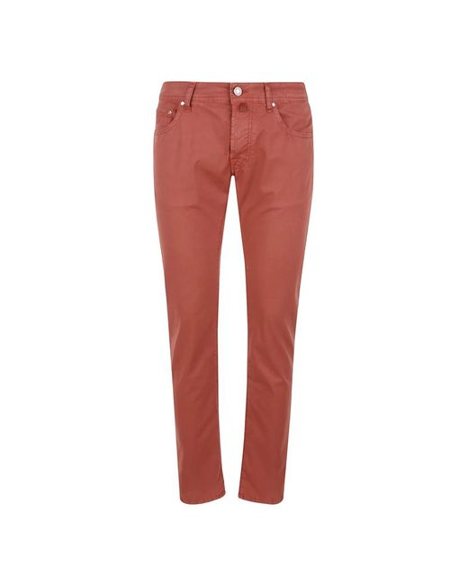 Jacob Cohen Red Slim Fit Jeans for men