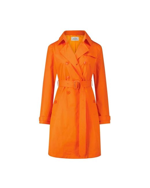 Milestone Orange Trench Coats