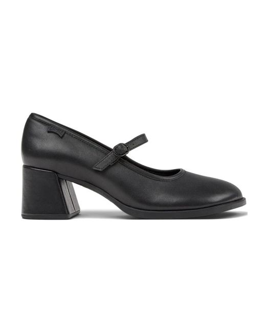 Camper Schoenen ,Zwart ,Leer Mary Jane Pump in het Black