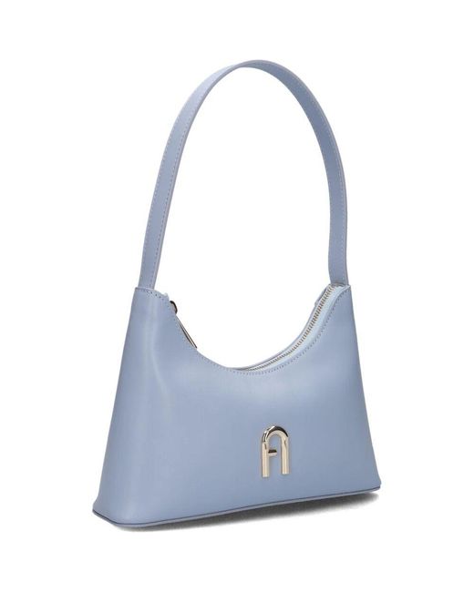 Furla Blue Diamante Mini Schultertasche