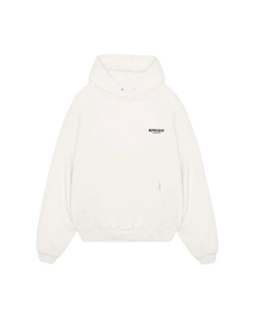 Represent Hoodies & Sweatvesten ,Wit ,Katoen Owners Club Hoodie in het White voor heren