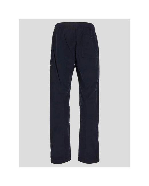 C P Company Blue Slim-Fit Trousers for men