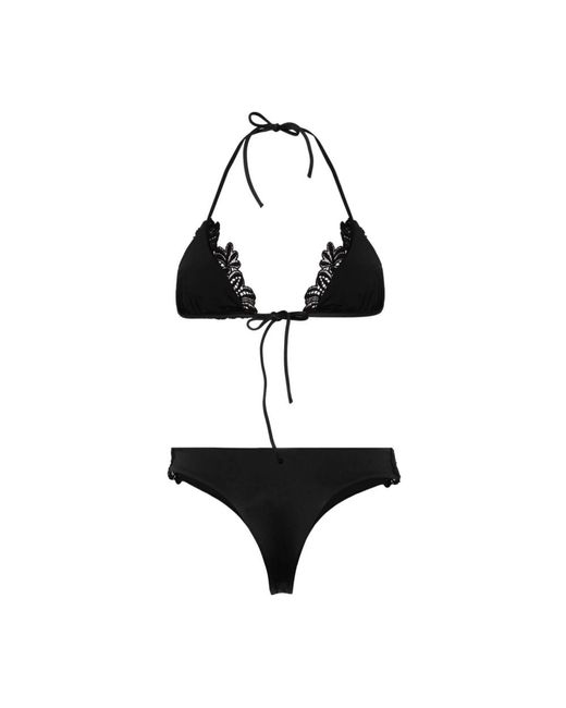 Ermanno Scervino Black Bikinis