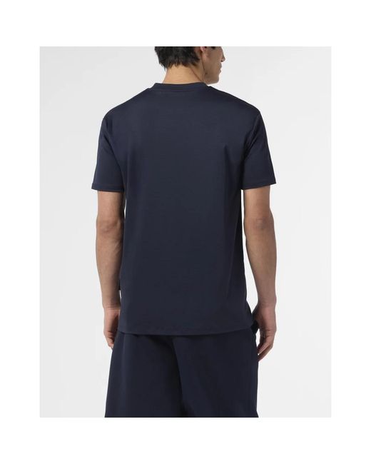 Philipp Plein Basic V-Neck T-Shirt Skull in het Blue voor heren