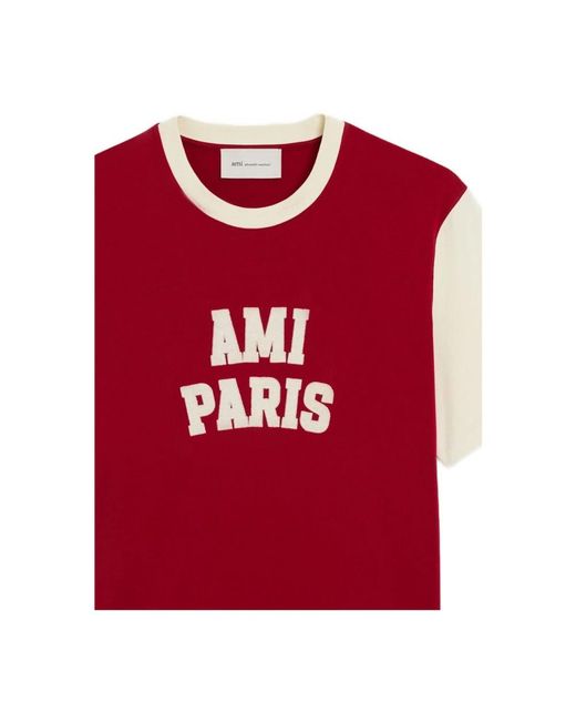 AMI Red T-Shirts for men