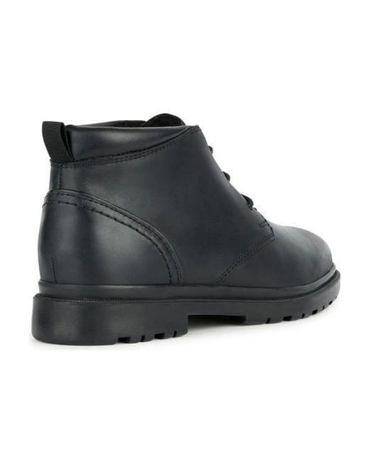 Lace-Up Boots di Geox in Black da Uomo