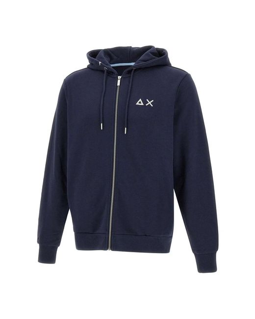 Sun 68 Cotton Sweatshirt in het Blue voor heren