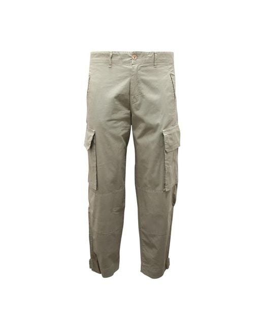 Gaelle Paris Gray Straight Trousers for men