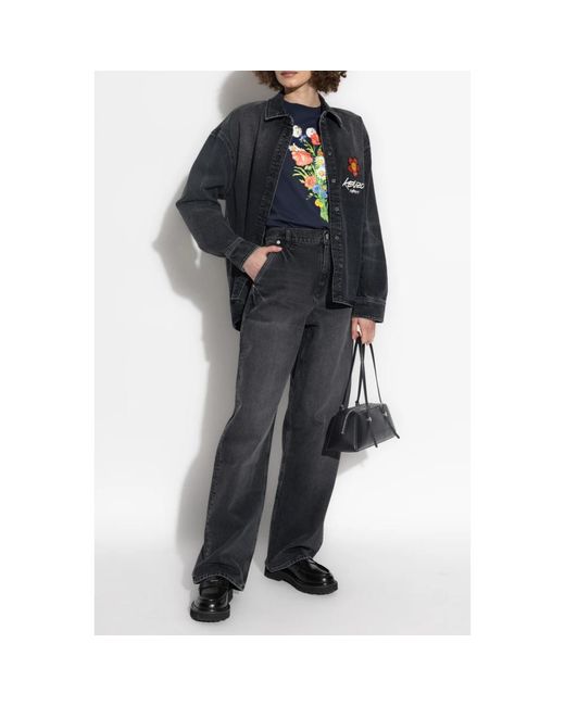 KENZO Denim Overhemd in het Blue