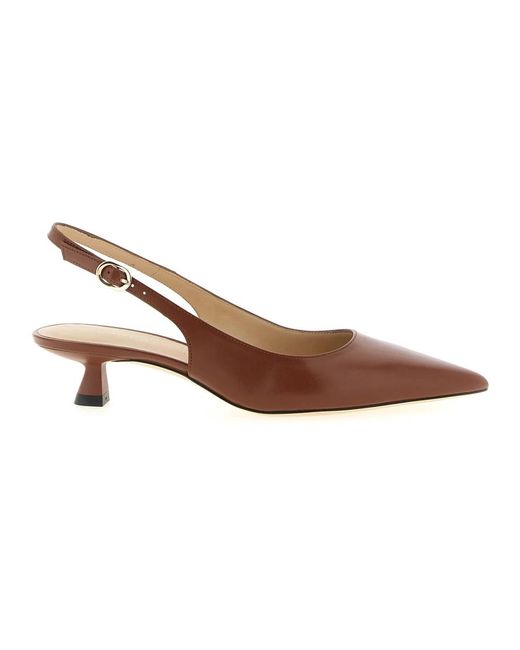 Stuart Weitzman Stuart Sculpt Slingback in het Brown