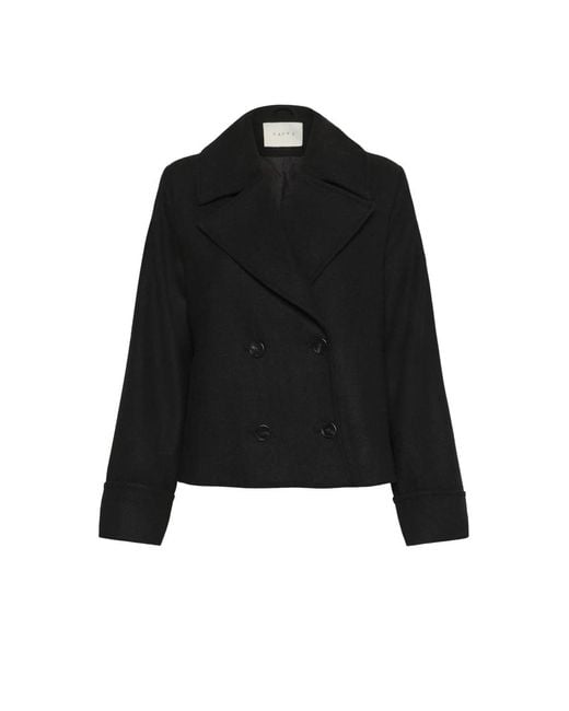 Kaffe Double-Breasted Coats in het Black