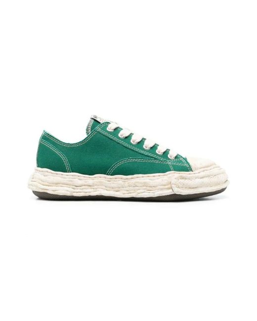 Maison Mihara Yasuhiro Grüne Armee Sneakers Mit Verzerrter Sohle in Green für Herren