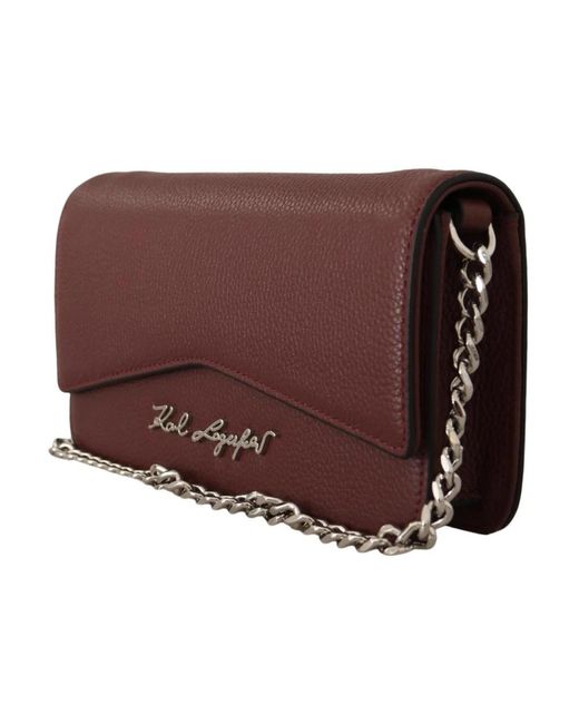 Karl Lagerfeld Brown Cross Body Bags