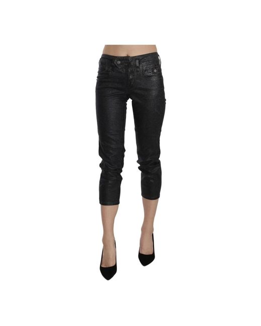 John Galliano Black Cropped Jeans