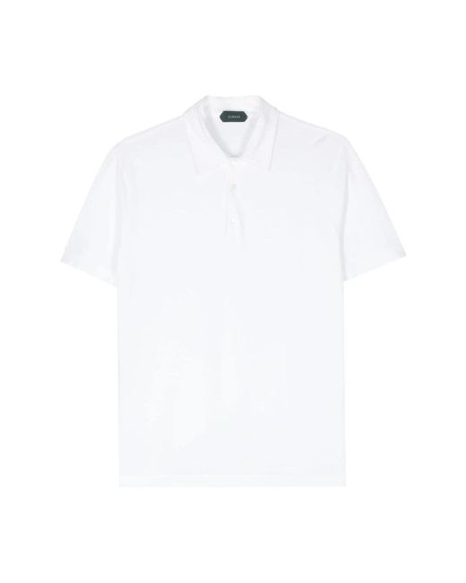 Zanone Polo shirts in White für Herren