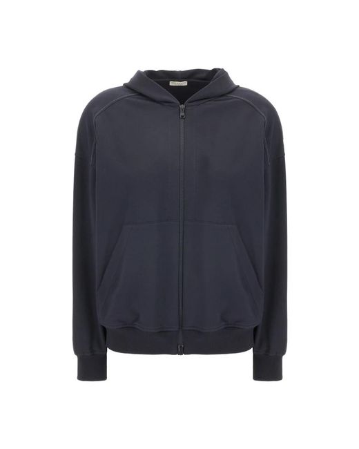Brunello Cucinelli Zip-Through Sweatshirt in het Blue