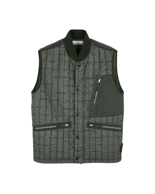 Vests di Stone Island in Green da Uomo