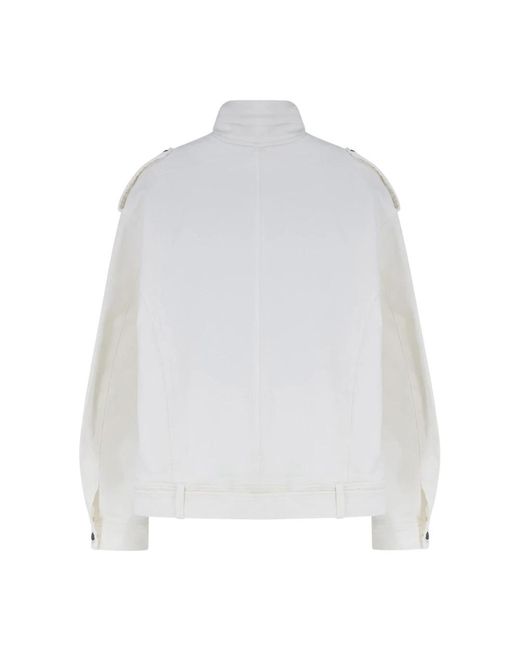 TONYWACK Oversized Denim Jacket in het White
